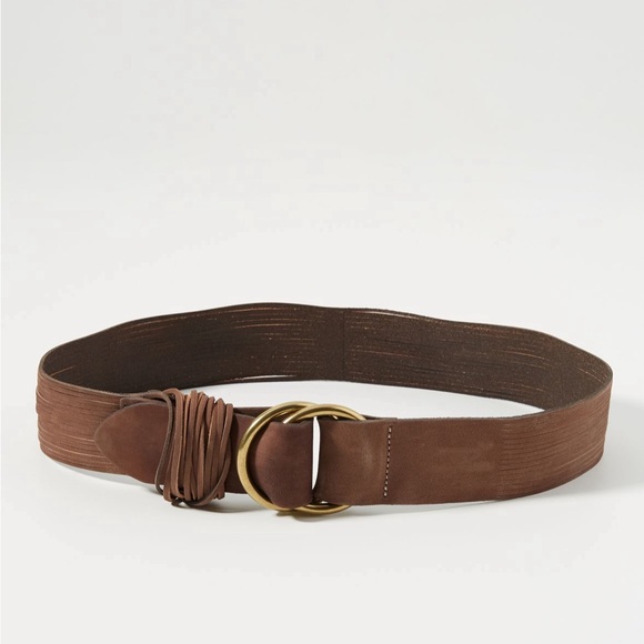 SALE!! NWT Anthropologie Tonya O-Ring Taupe Belt M/L - Picture 3 of 8